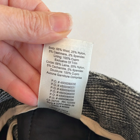 Wilfred Jallade Tie Front High  Rise Wool Trouser Pant
Grey Tweed size 6, office - Picture 9 of 13